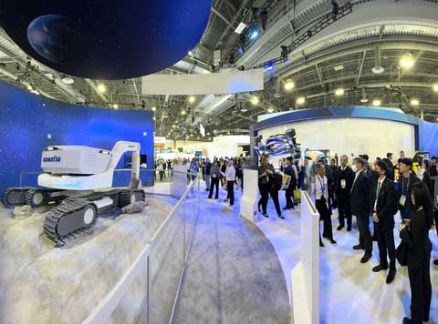 Attendees at CES 2025 in Las Vegas